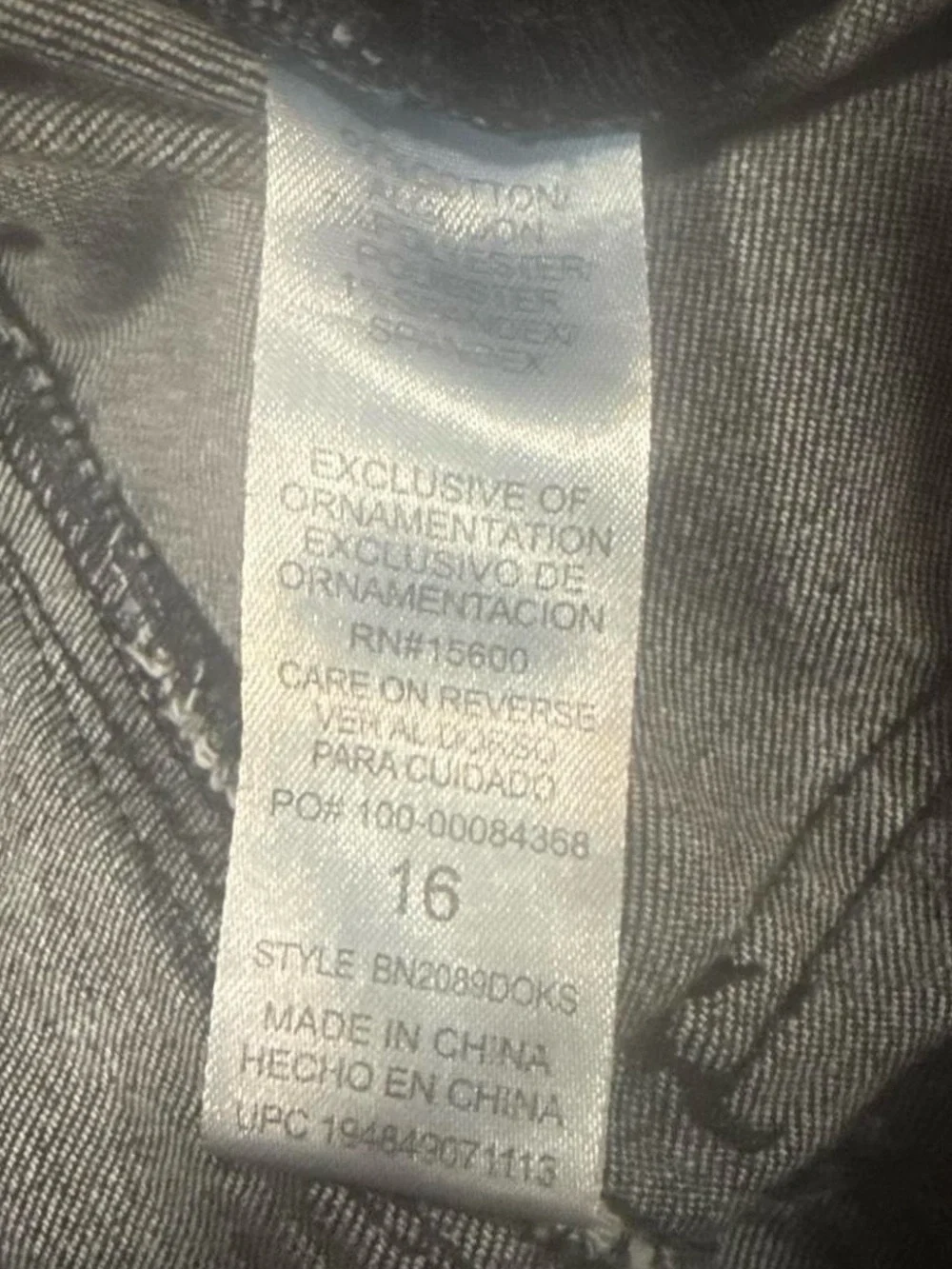 Democracy Ab Solution Straight Leg Jeans Dark Wash Fray Hem Plus Size 16